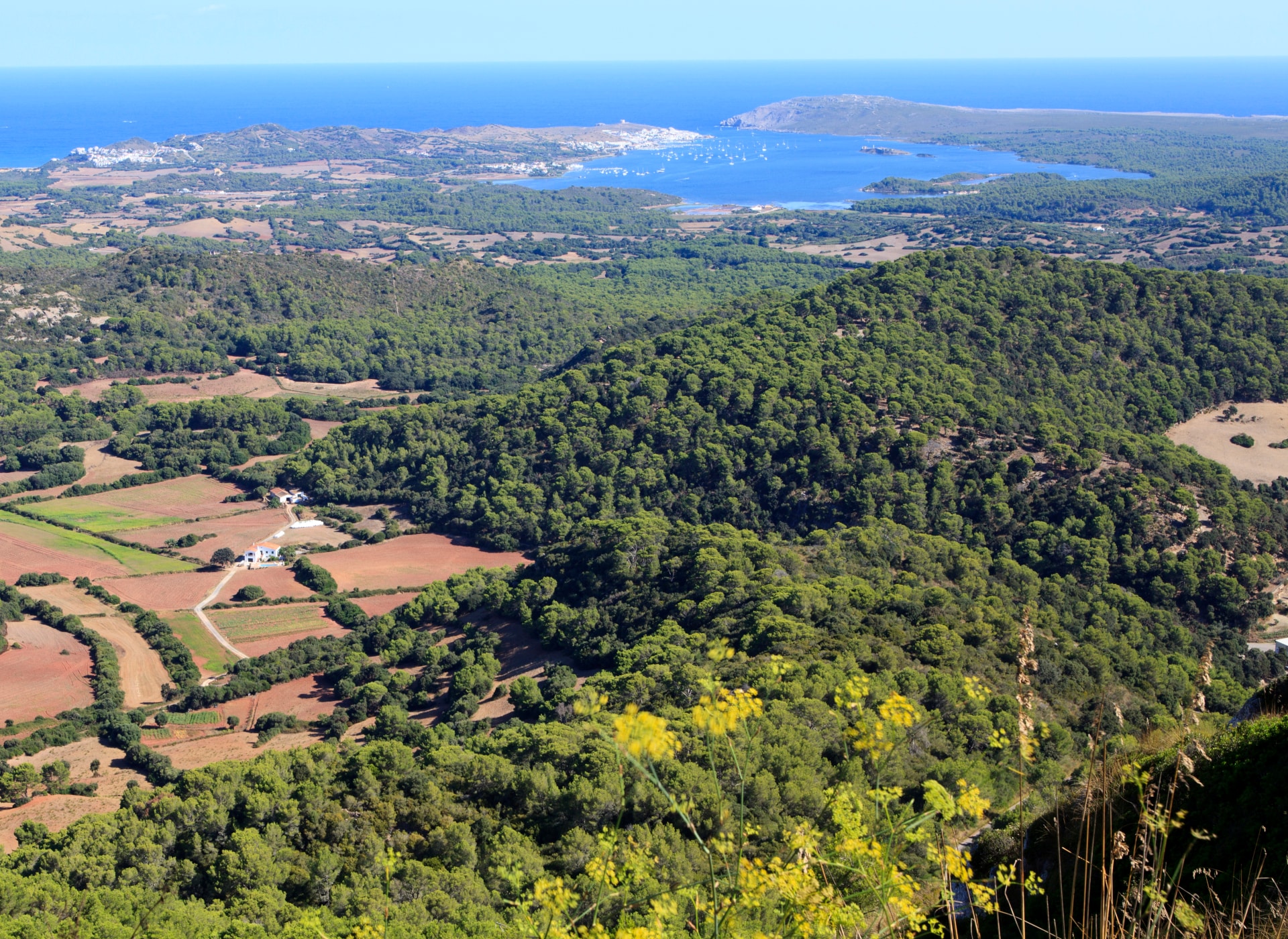 Panoramablick vom Gipfel des Toro, Menorca