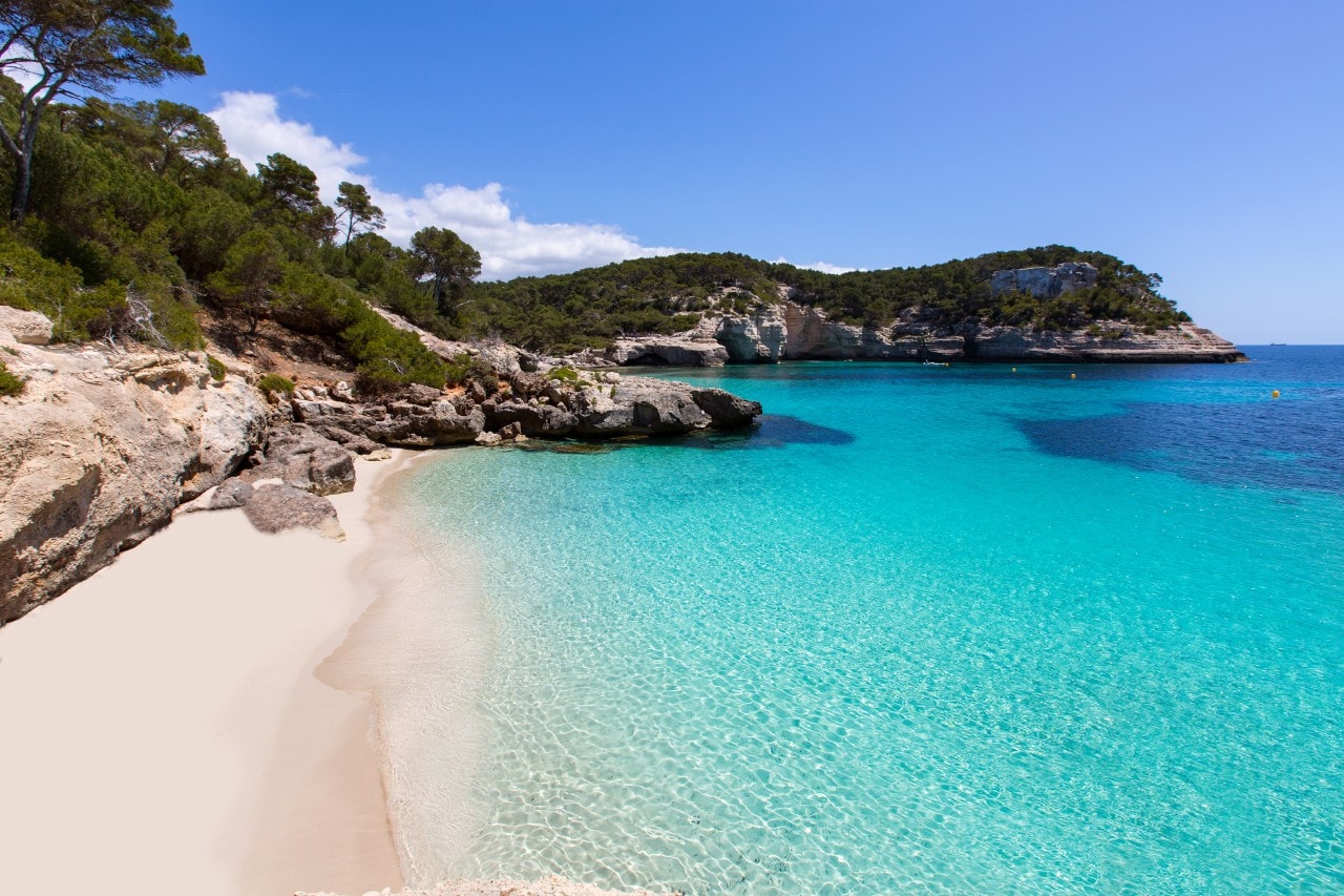 Cala Mitjaneta auf Menorca 