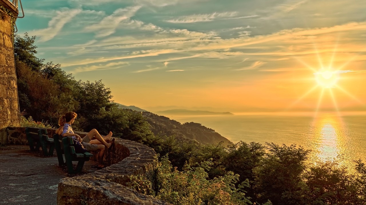 Mount Igueldo is a part of San sebastian City. High Dynamic Range Imaging.
