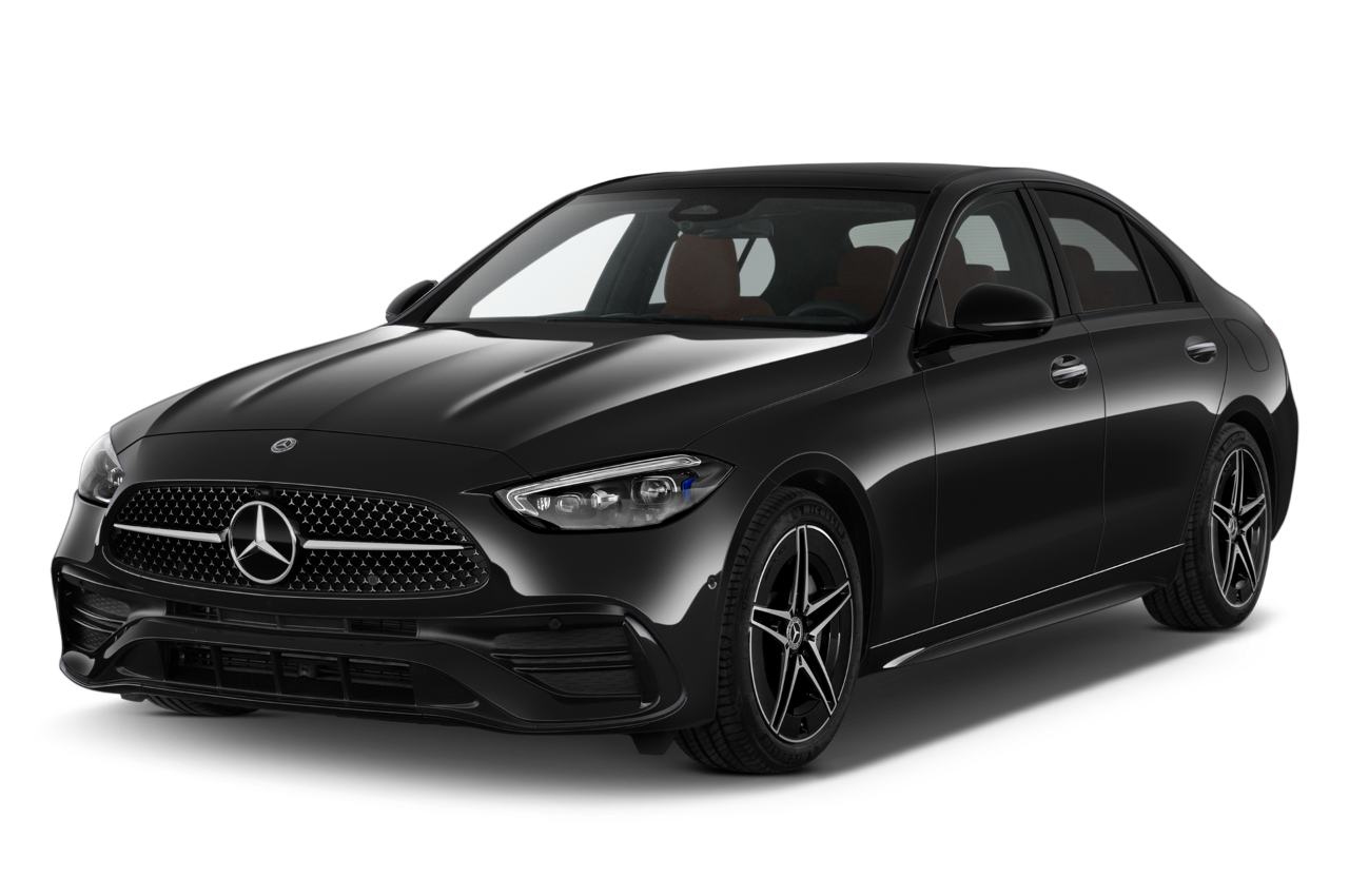 Schwarzer Mercedes-C-Class